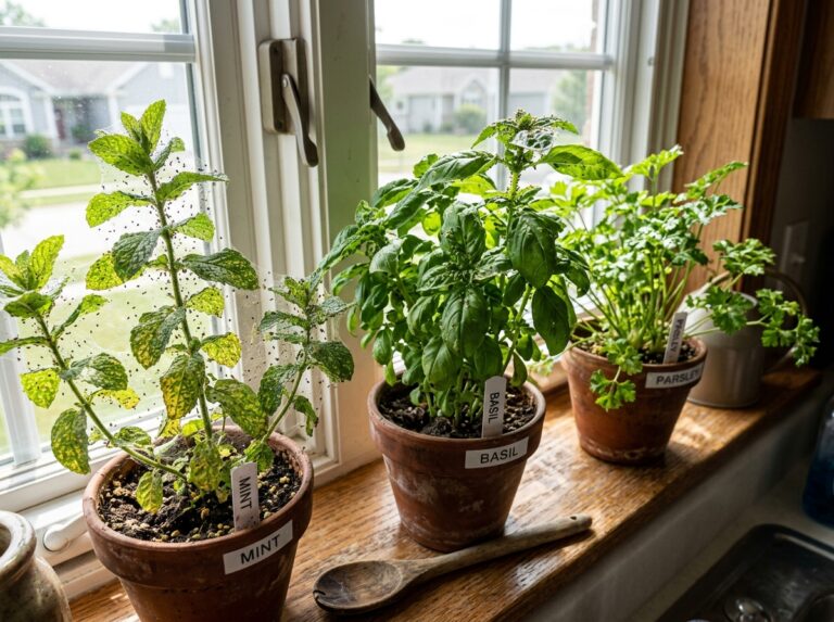 indoor herb garden pests