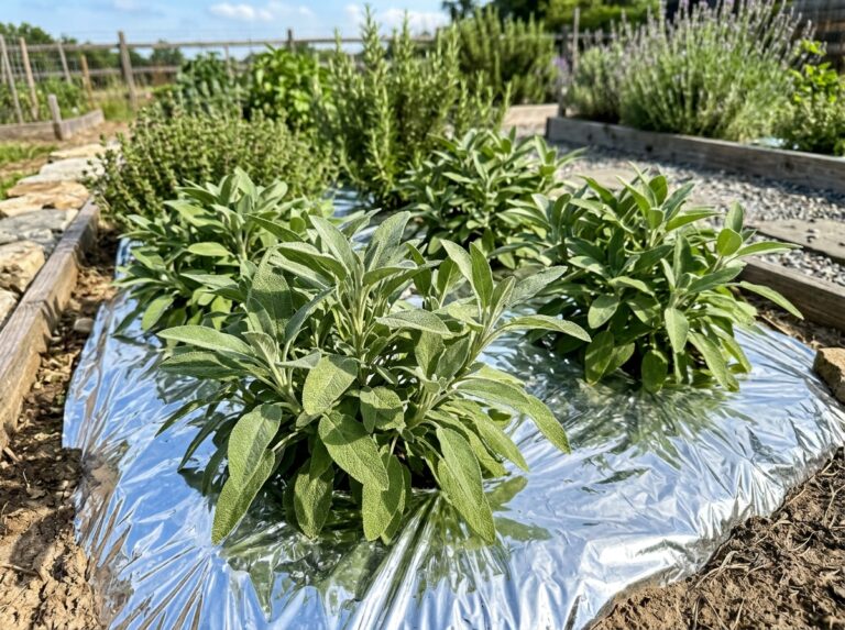 sage leafhopper reflective mulch