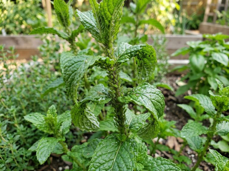 aphids on mint